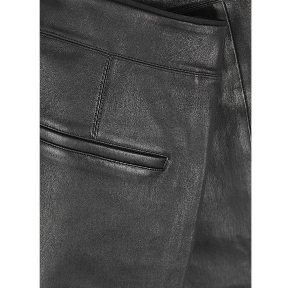 Helmut Lang Lamb Leather Leggings / Size 2 / Black Trousers - Picture 4 of 12